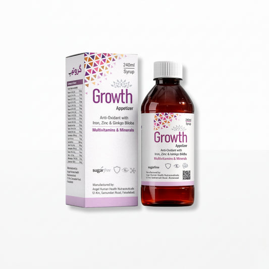 Growth Appetizer Syrup – Multivitamins, Minerals & Ginkgo Biloba
